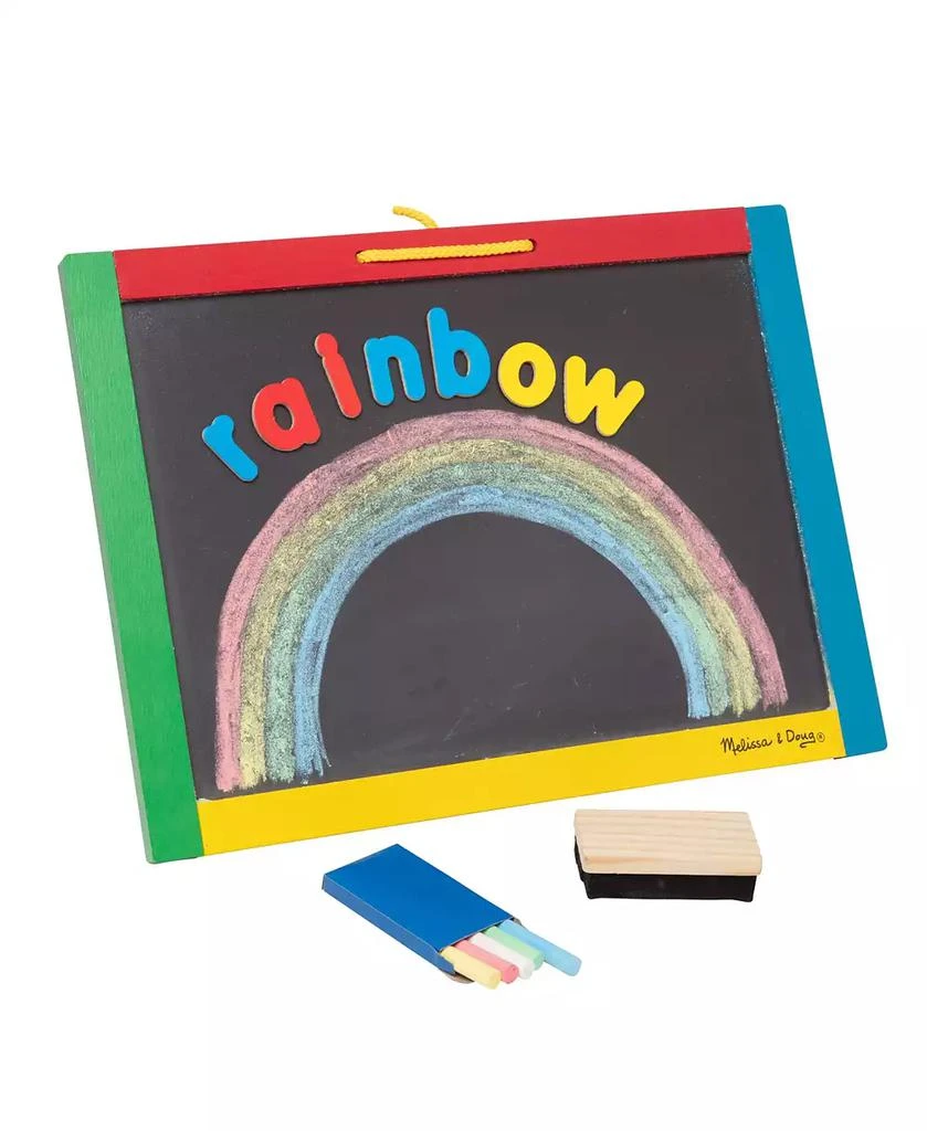 Melissa & Doug Melissa & Doug Magnetic Chalkboard and Dry-Erase Board With 36 Magnets, Chalk, Eraser, and Dry-Erase Pen 12
