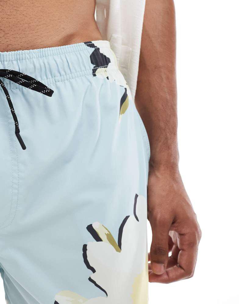 Jack & Jones Jack & Jones swim shorts in abstract floral print