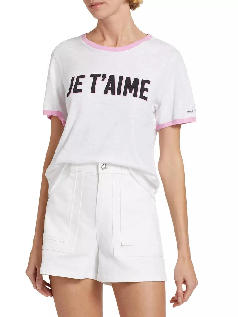 Cinq à Sept Je T'aime Two-Tone T-Shirt 3