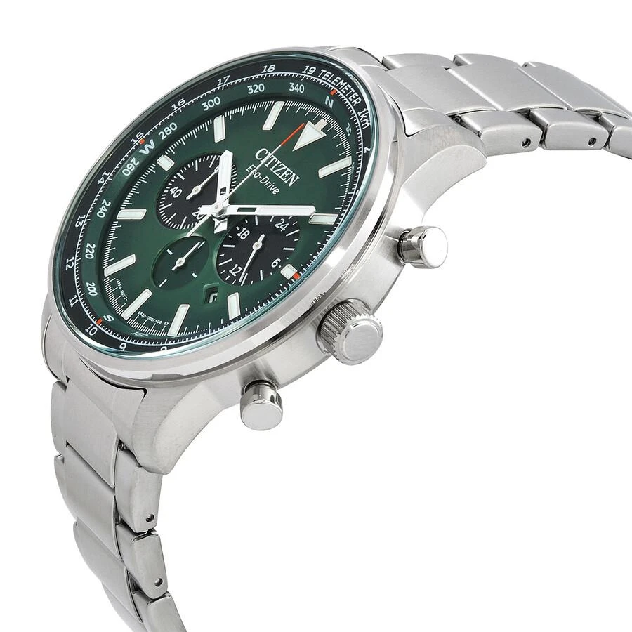 Citizen Chronograph Eco-Drive Green Dial Men's Watch CA4500-91X 2