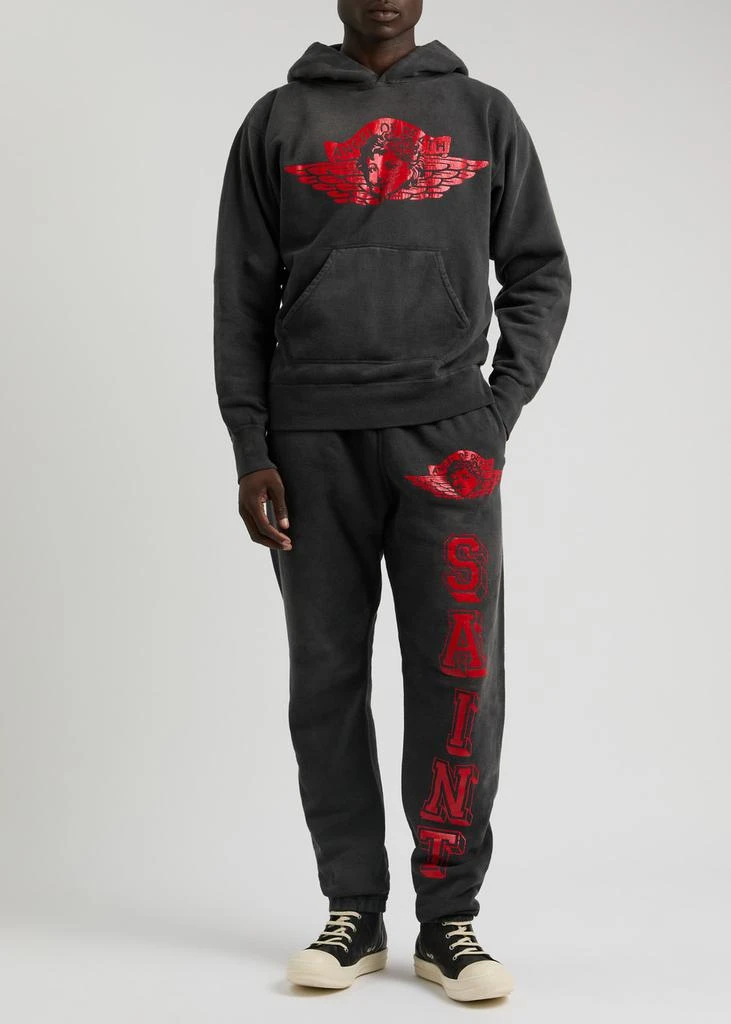 SAINT MXXXXXX Angel of Death printed cotton sweatpants 4