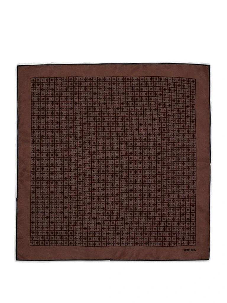 Tom Ford Tom Ford Checked Square Scarf 1