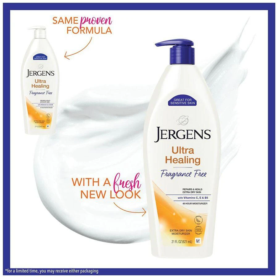 Jergens Ultra Healing Hand And Body Lotion Dry Skin Moisturizer Unscented 6