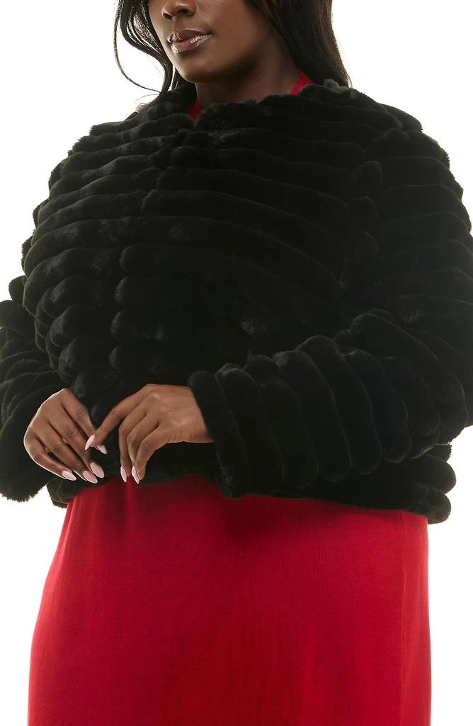 Nina Leonard Faux Fur Bolero Jacket 5