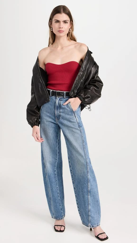 Reformation Jenni Strapless Sweater 4