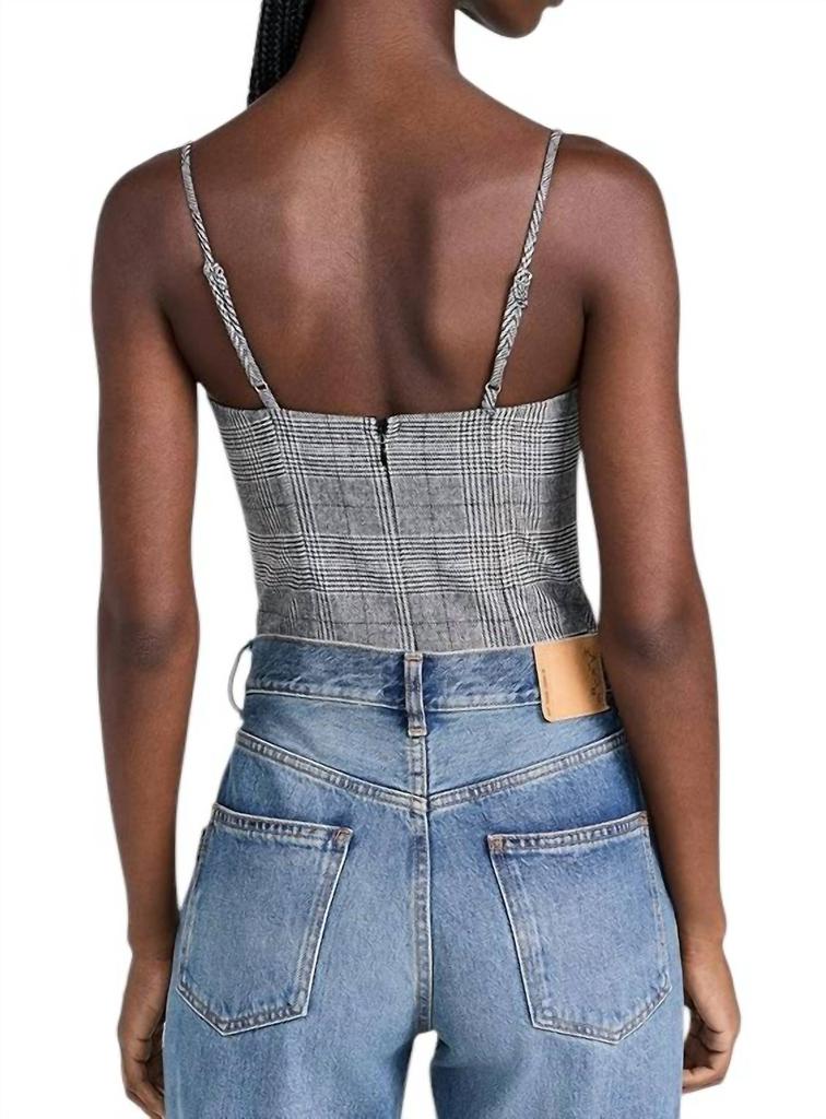 CAMI NYC Monet Bodysuit In Black/white