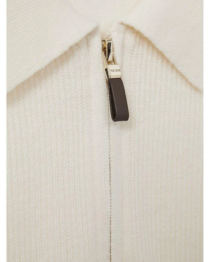 REISS Half Zip Ribbed Polo 4