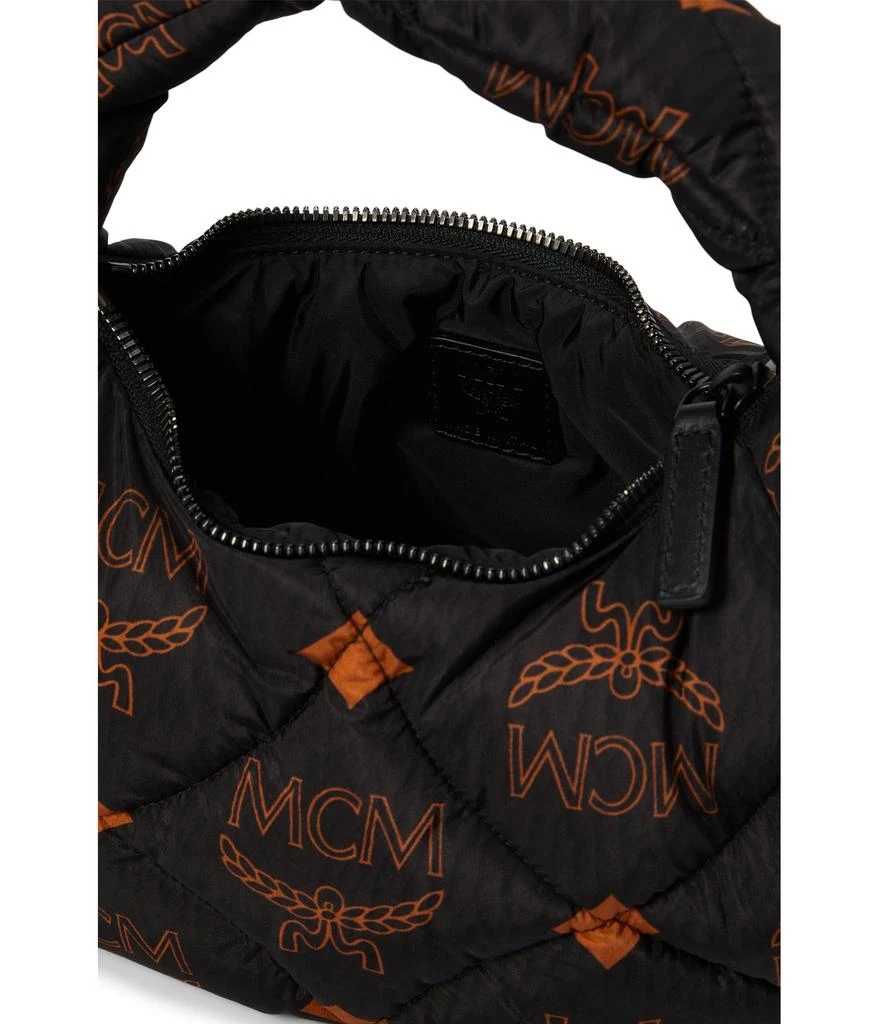 MCM Aren Maxi Monogrammed Fabric Hobo Mini 3