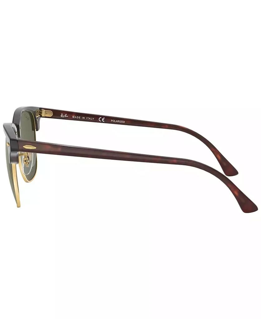 Ray-Ban Unisex Polarized Low Bridge Fit Sunglasses, RB3016F CLUBMASTER CLASSIC 55 2