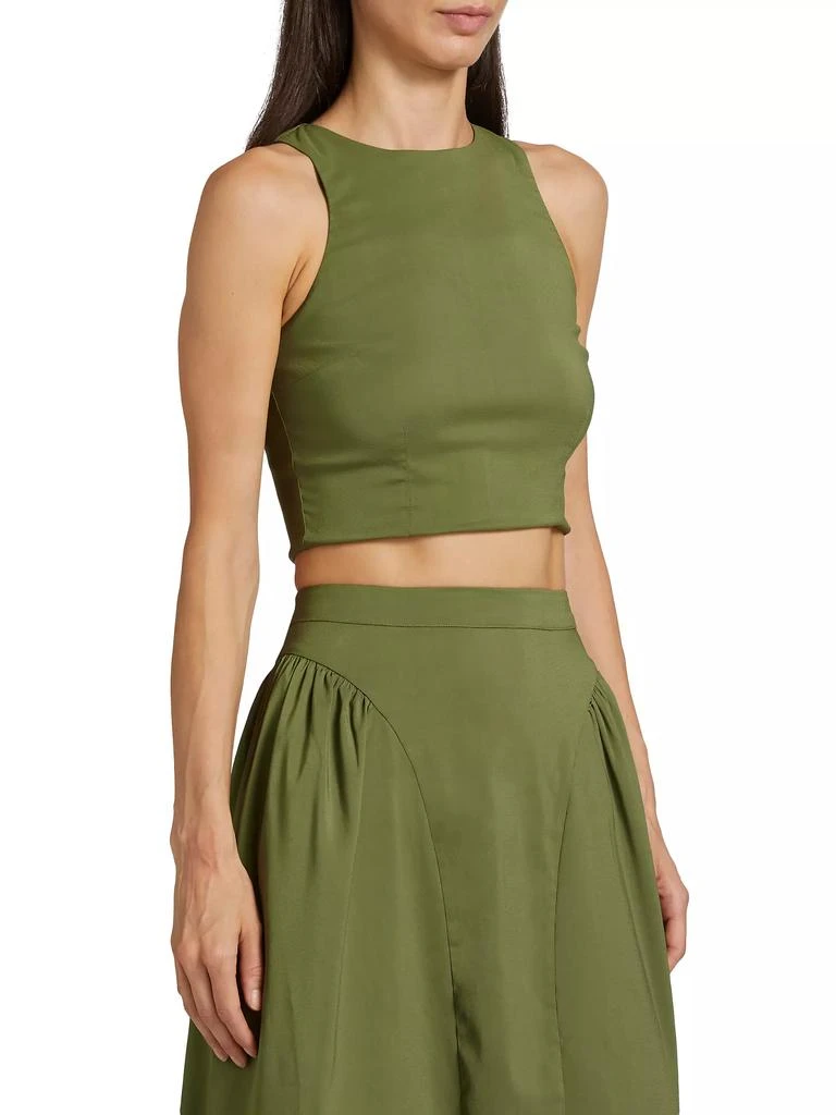 Azeeza Lina Satin Crop Top 4