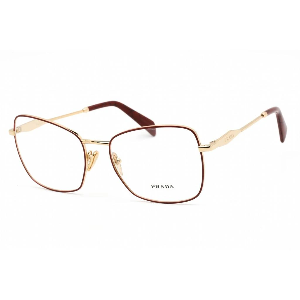 Prada Prada Women's Eyeglasses - Red Gold Butterfly Metal Full-Rim Frame | 0PR 53ZV 12F1O1 1