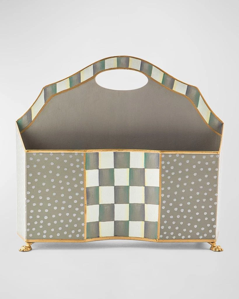 MacKenzie-Childs Sterling Check Magazine Rack 2