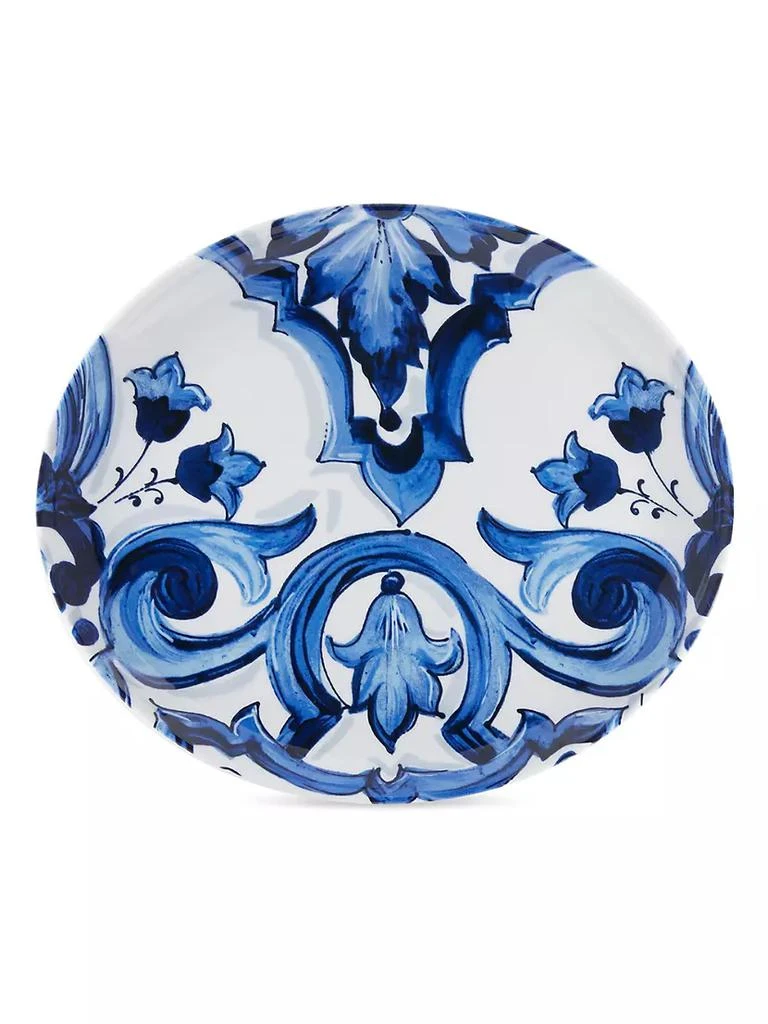 Dolce&Gabbana Blue Mediterraneo Fiore Oval Serving Plate 1
