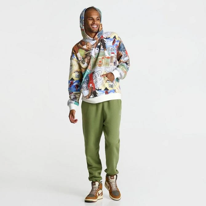 Jordan Men's Jordan Brooklyn Fleece Iconic Moments Printed Graphic Pullover Hoodie 2