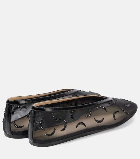 Le Monde beryl Luna embroidered mesh ballet flats 2