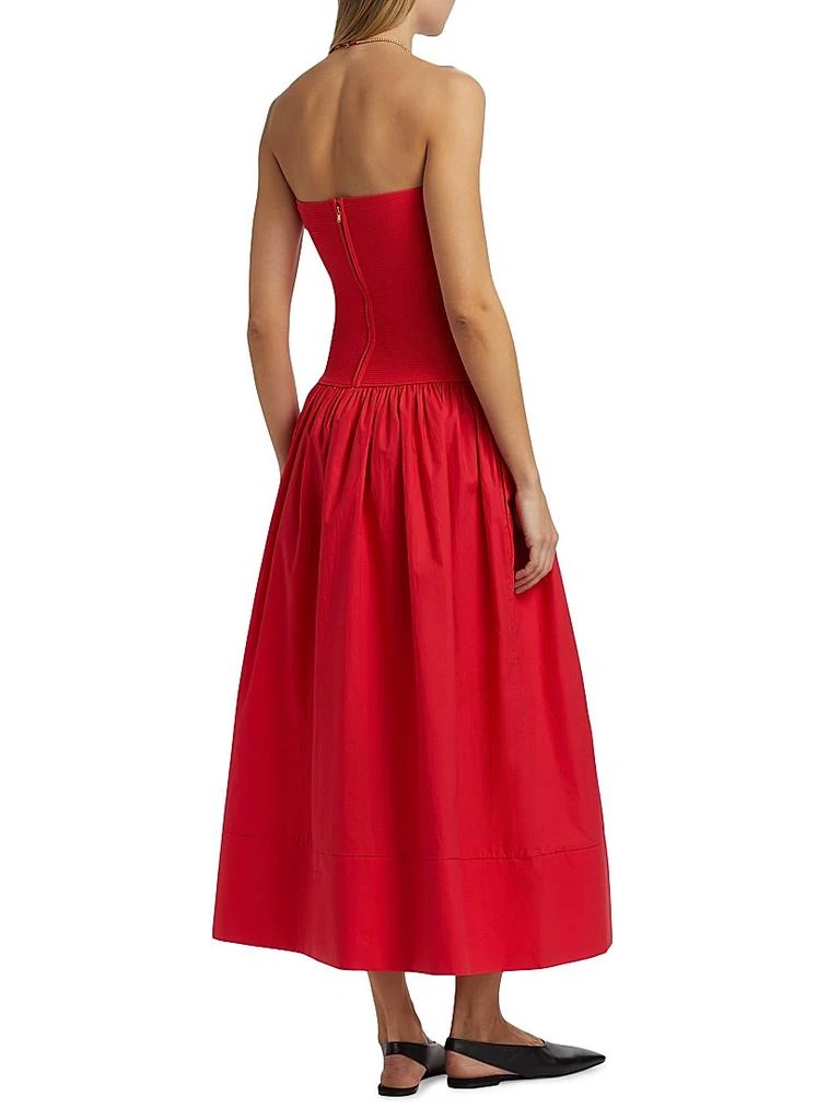 Cara Cara Glasbury Tube Top Cotton-Blend A-Line Midi-Dress 5