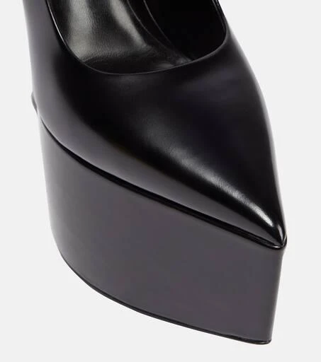 Versace Tempest leather platform pumps 6