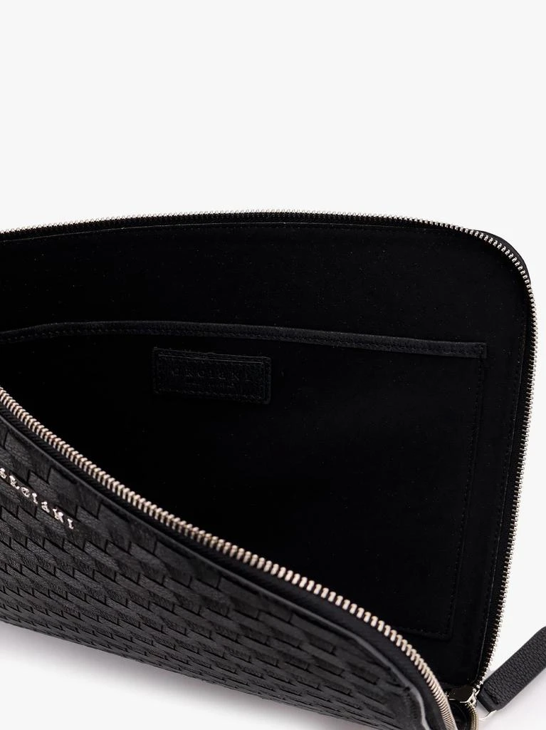 ORCIANI Leather document case with interwined motif 4