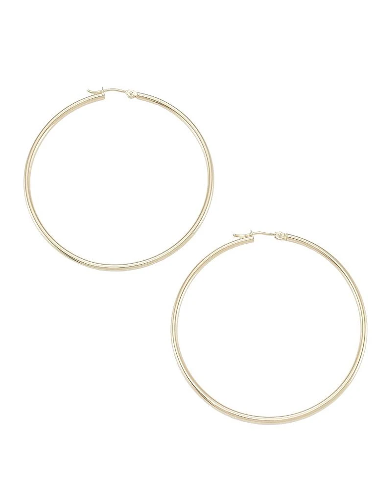 Saks Fifth Avenue Collection 14K Gold Hoop Earrings 1
