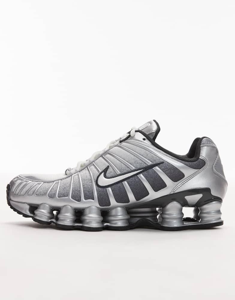 Nike Shox TL unisex trainers in silver – On Sale Now with Up to 35