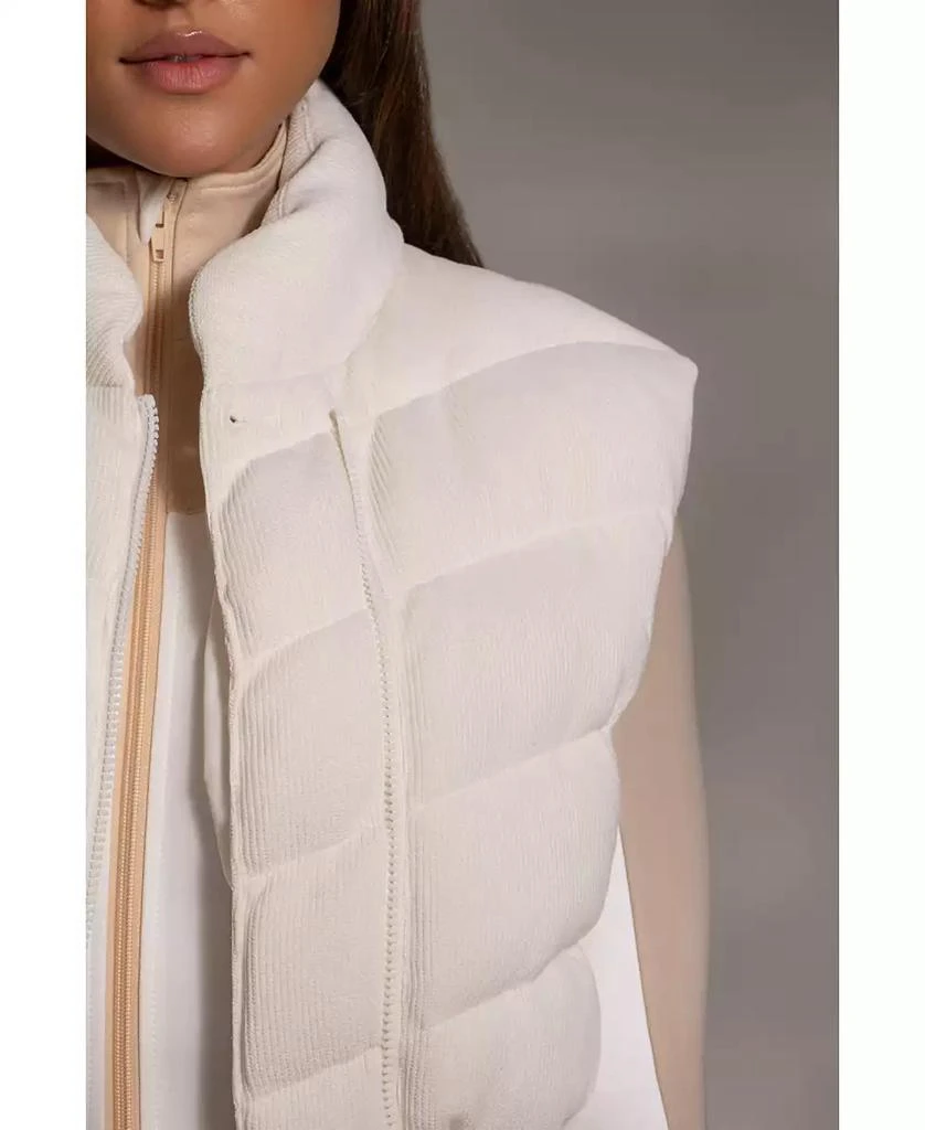 JLUXLABEL Women's Delma Ribbed Puffer Vest 8