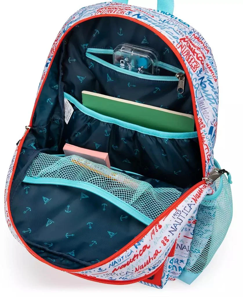 Nautica Kids Backpack for School, 16" H 8