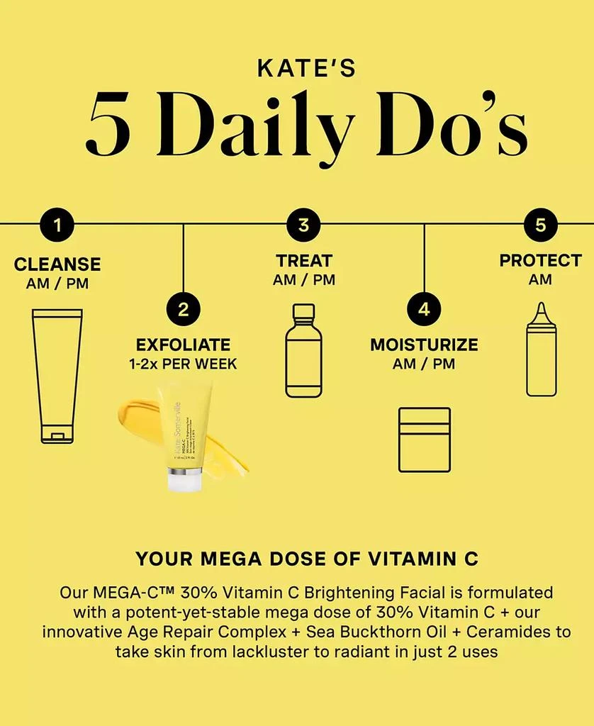 Kate Somerville Mega-C 30% Vitamin C Brightening Facial, 2 oz. 13