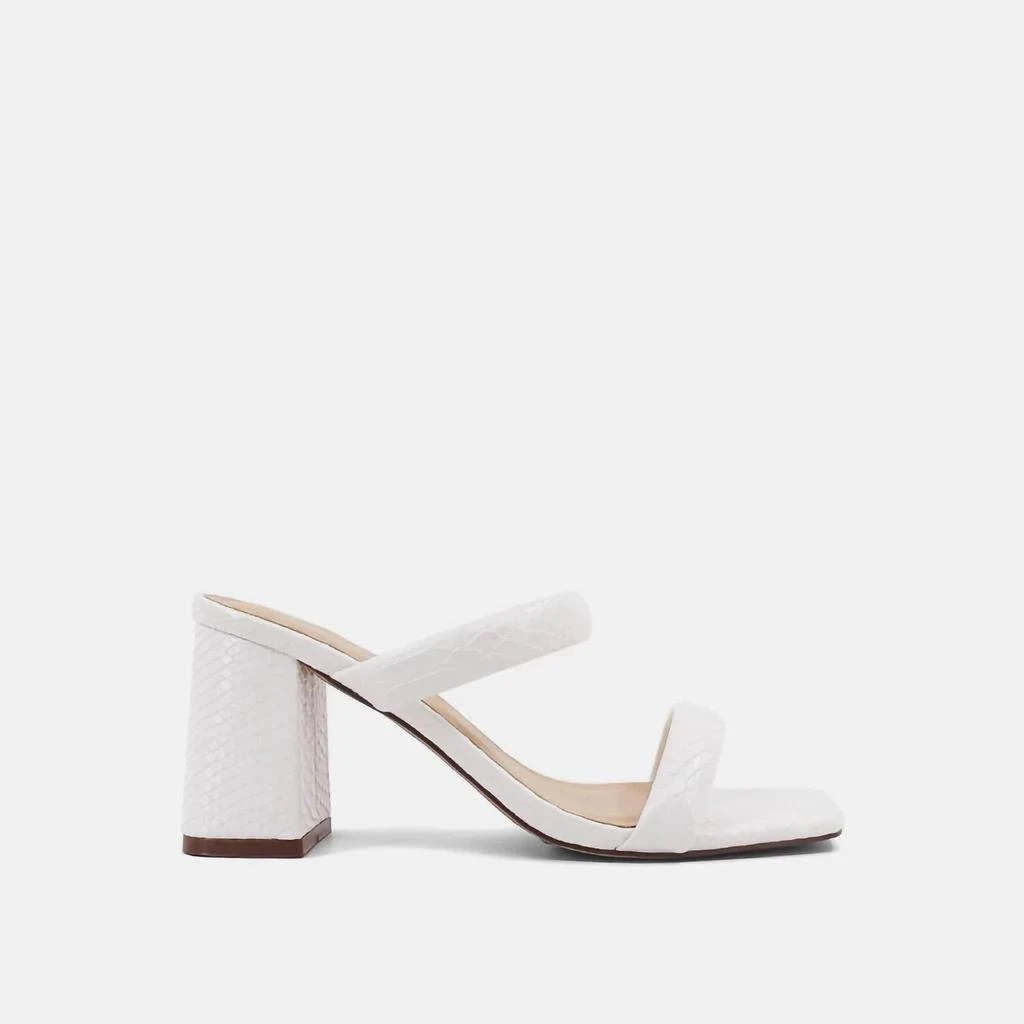 SHU SHOP Women's Farah Heels In Off White Snake 2
