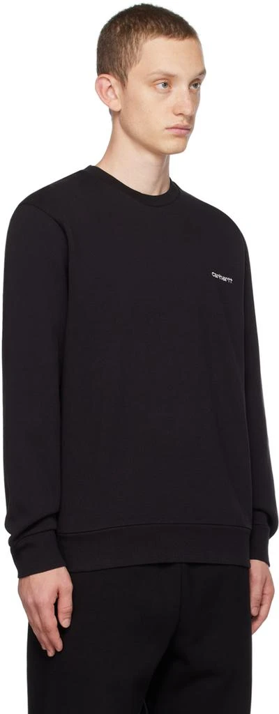 Carhartt Work In Progress Black Script Sweatshirt 2