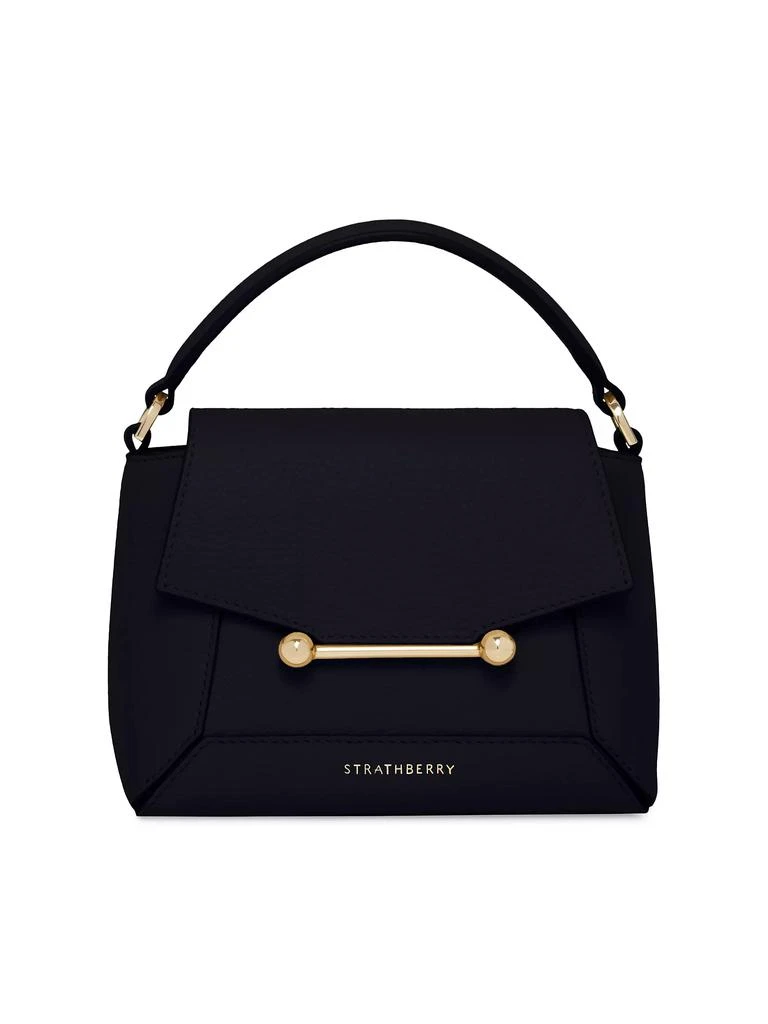 Strathberry Nano Mosaic Grain Leather Top Handle Bag 1