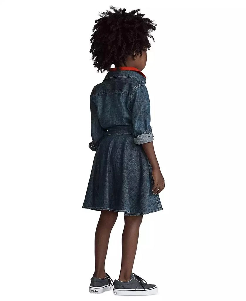 Ralph Lauren Toddler and Little Girls Belted Cotton Chino Shirtdress 2