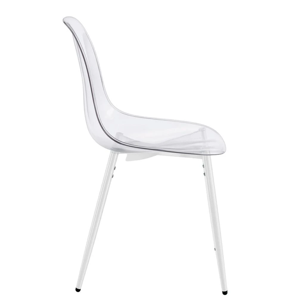 Streamdale Furniture Streamdale 1+4 Dining Set: Round Marble Pub Table 
4 Chairs 2