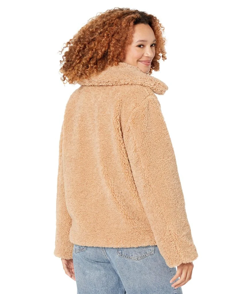 Sam Edelman Short Front Zip Teddy Coat with Patch Pockets 2