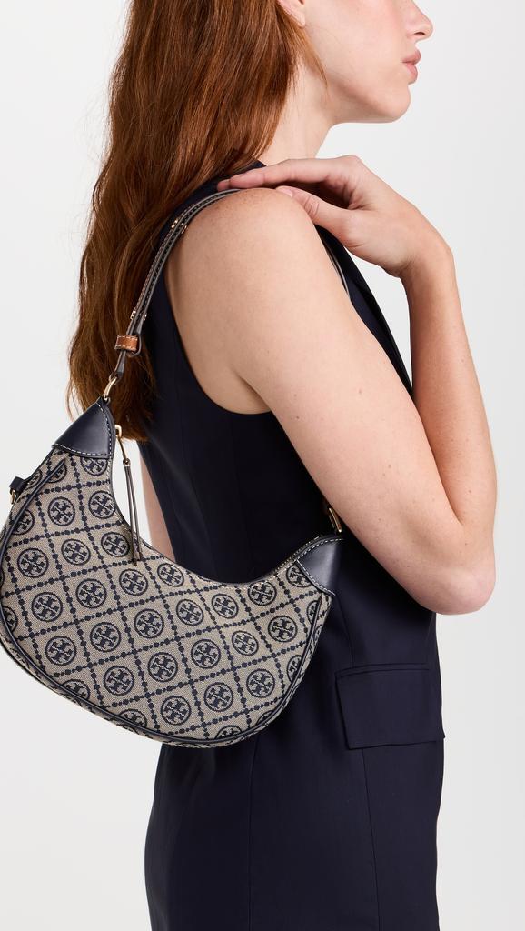 Tory Burch T Monogram Crescent Bag