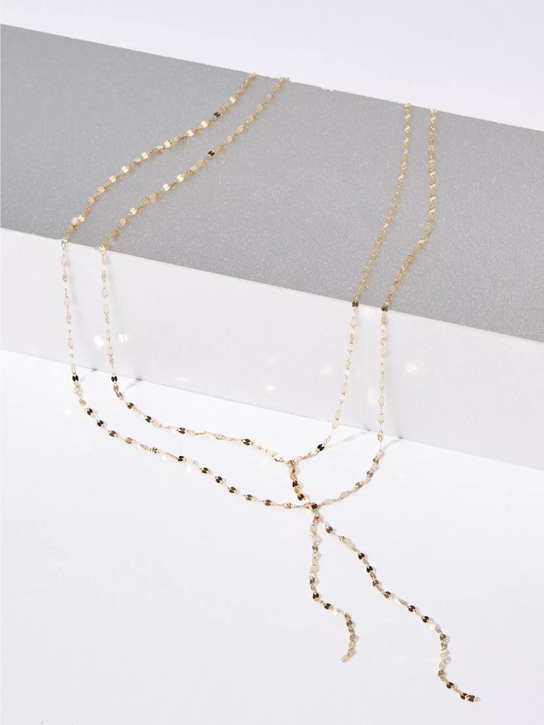 LANA Blake 14K Yellow Gold Lariat Necklace