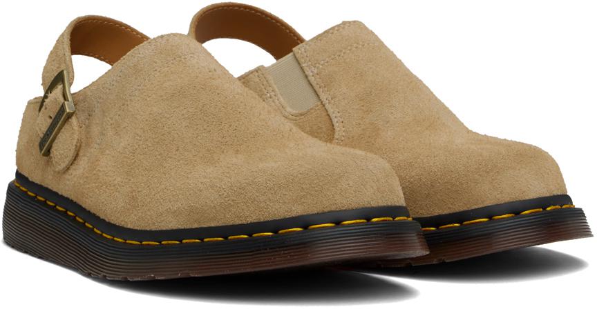 【tajianguangmu10】Dr.Martens ISHAM Isham Desert Oasis Suede Mules in Sand | Dr. Martens