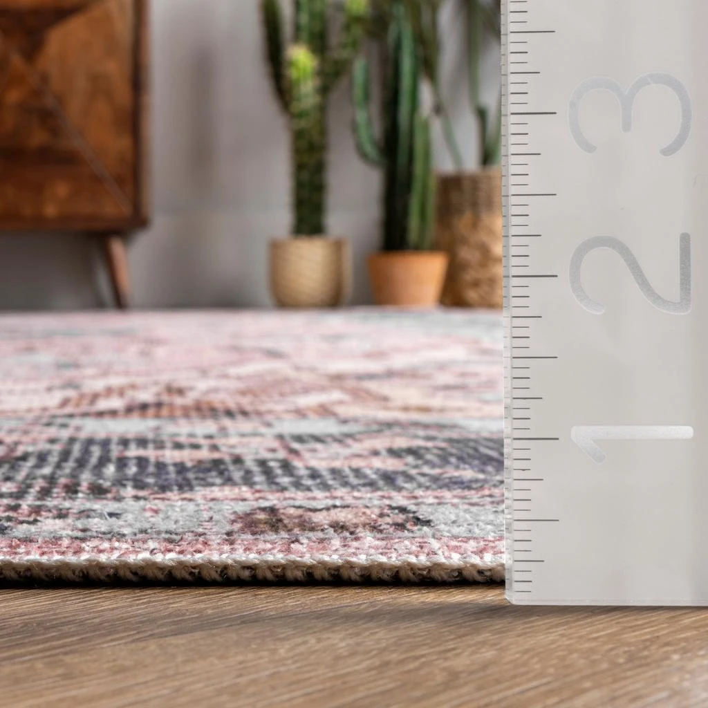 nuLOOM Sasha Machine Washable Medallion Area Rug 3