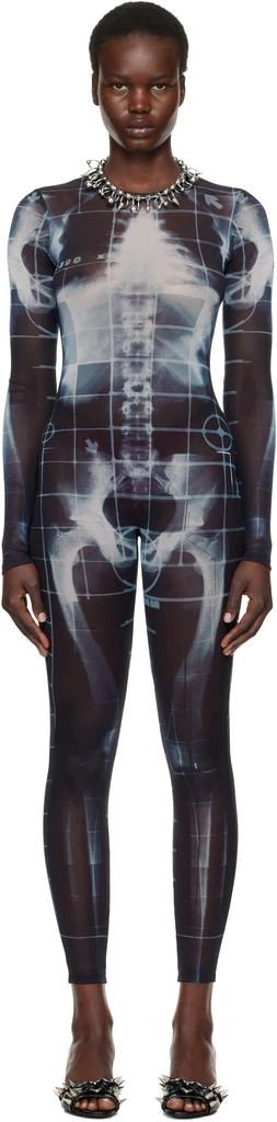 Jean Paul Gaultier Black & Blue 'The Squeletor' Jumpsuit 1