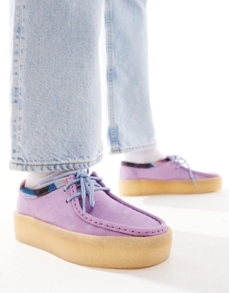 Clarks Clarks Originals Wallabee cup shoes in lilac 3