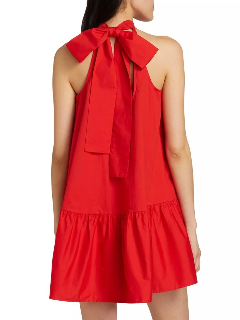 Staud Marlowe Bow Back Minidress 5