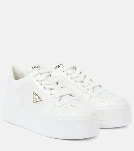 Prada Downtown Bold leather platform sneakers 1