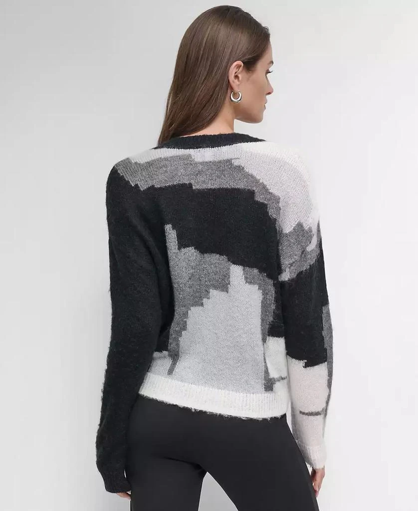 DKNY Women's V-Neck Long-Sleeve Sweater 2