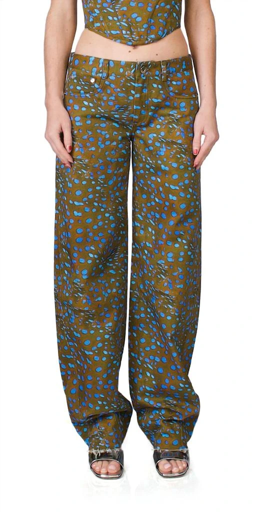 PRISCAVera Wide Leg Low Rise Jeans In Stingray 1