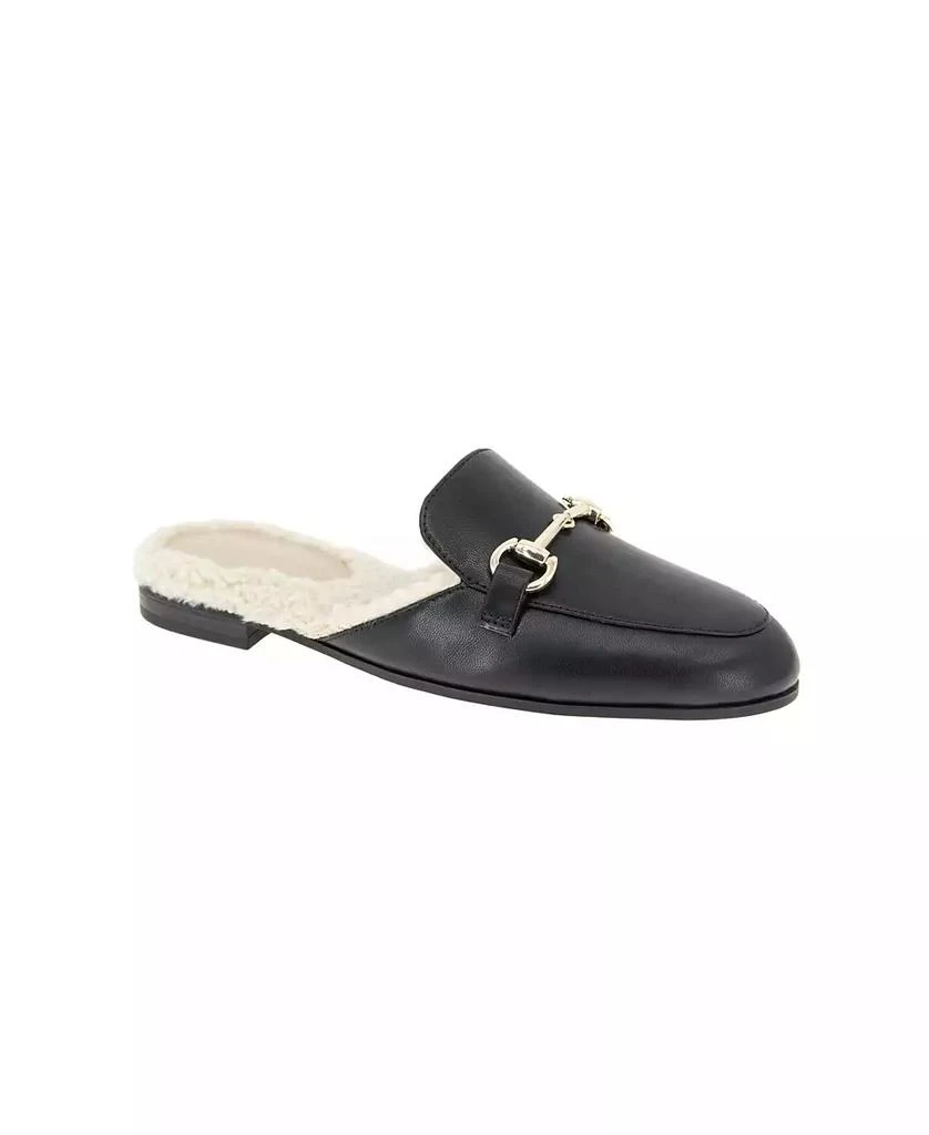 BCBG Women's Zorie Tailored Faux-Fur Slip-On Mules 1