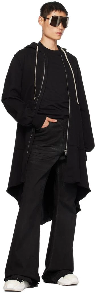 Rick Owens Black Abstract Sneakers 5
