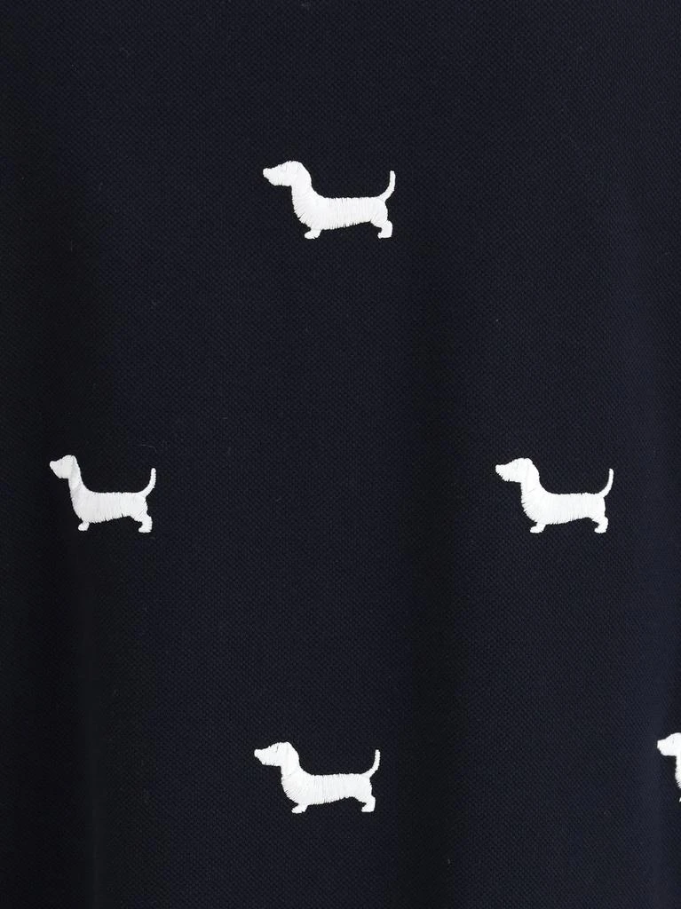 Thom Browne Thom Browne Dog-Embroidered Crewneck T-Shirt 3