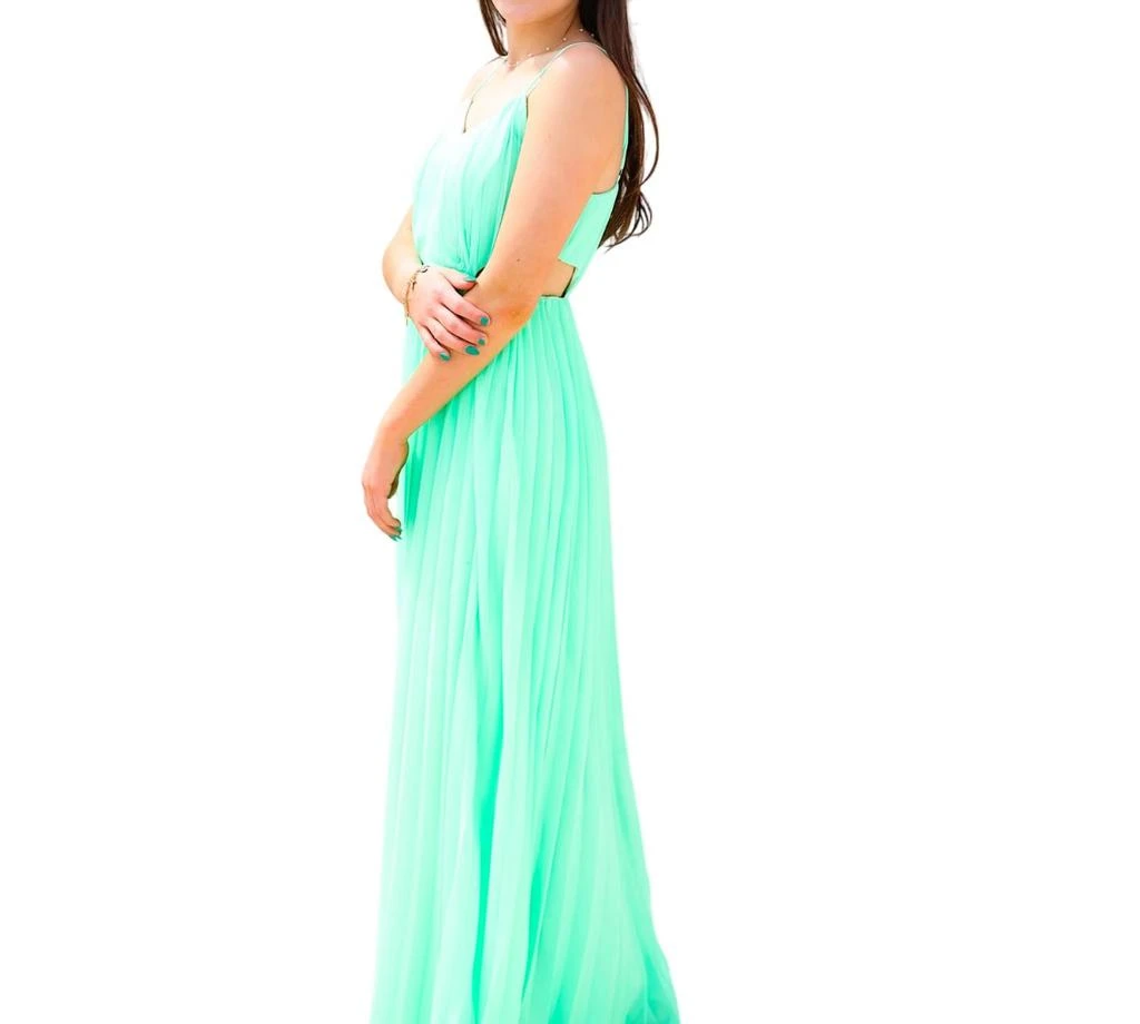 Shop Pleated Cut Out Maxi Dress In Mint on Sale at BeyondStyle  Get 52%  Off Pleated Cut Out Maxi Dress In Mint with Limited-Time Flash Deals,  Exclusive Discounts, and Special Offers.