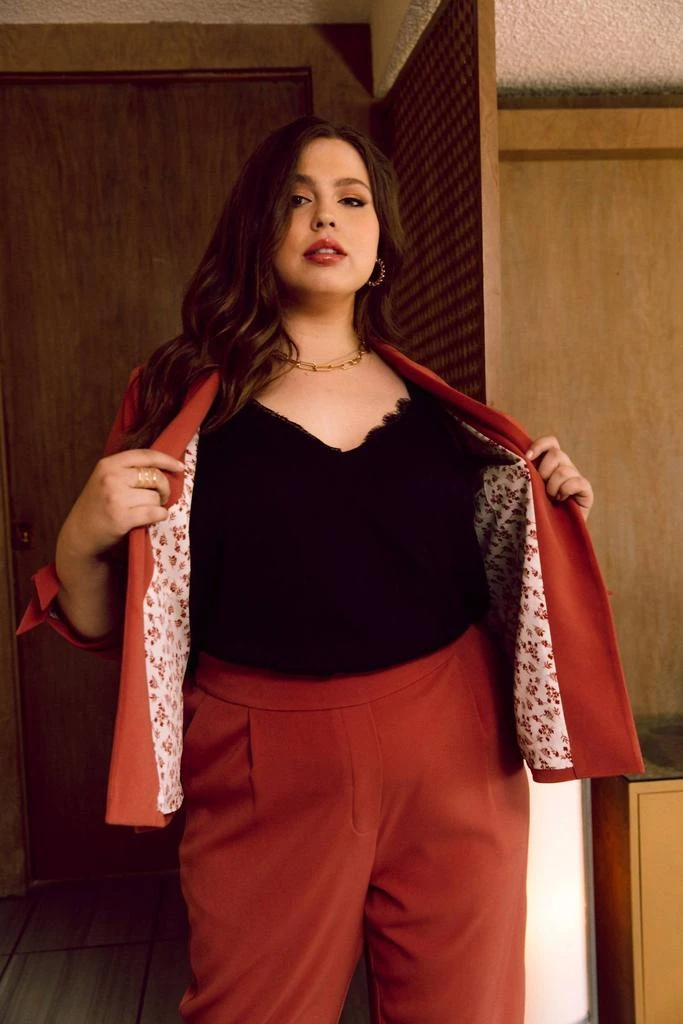 SKIES ARE BLUE Skies Are Blue - Tie Sleeve Blazer - Plus 3