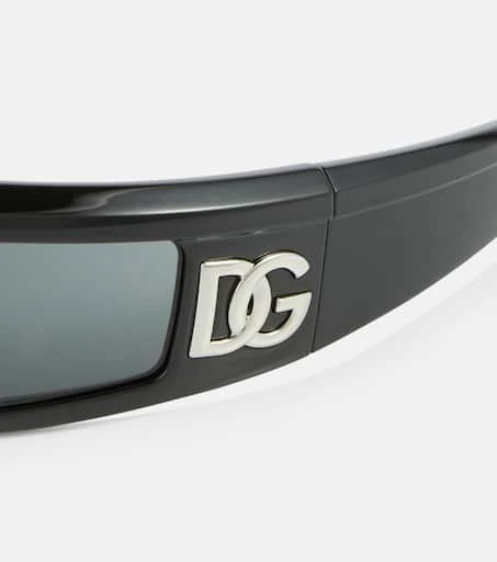 Dolce & Gabbana Narrow wraparound acetate sunglasses 2