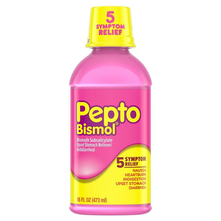 Pepto-Bismol Liquid - Fast Relief for 5 Symptoms Original 1